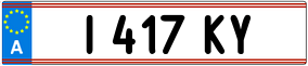 Trailer License Plate